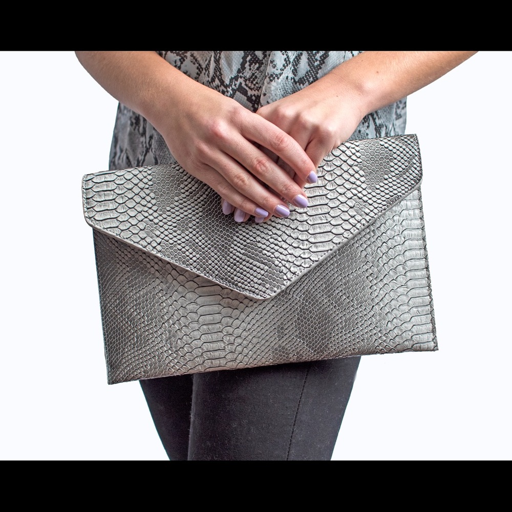 Snakeskin Clutch